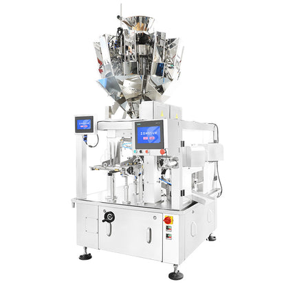 ZONESUN ZS-AFS200 Automatic Rotary Premade Pouch Packing Machine Granules Nuts Filling Weighing Equipment