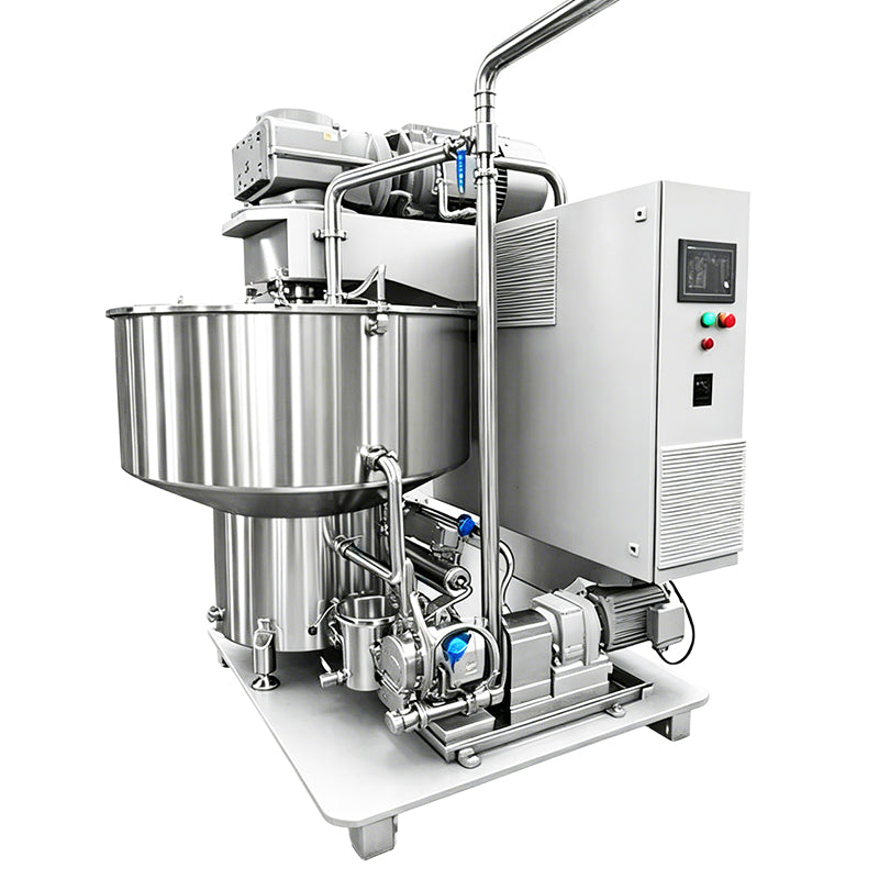 ZONESUN ZS-BM150 Food Grade Vertical Ball Mill, Pro Refiner Machine for Chocolate Paste, Almond & Peanut Butter Grinding