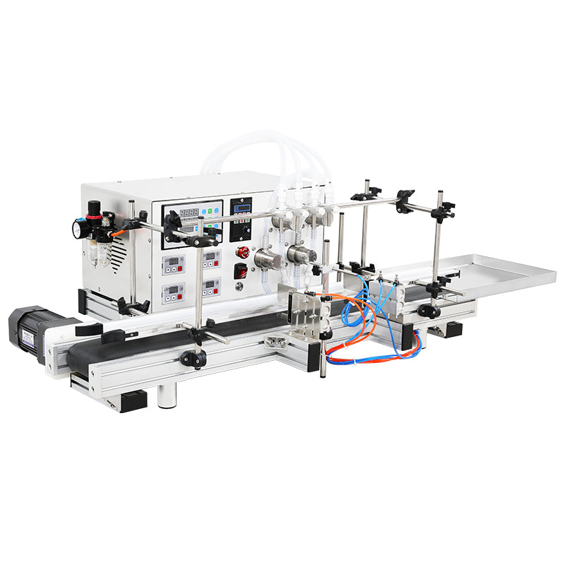 Zonesun ZS-DTMP4 4-Nozzle Automatic Magnetic Pump Liquid Filling Machine for Juice & Oils