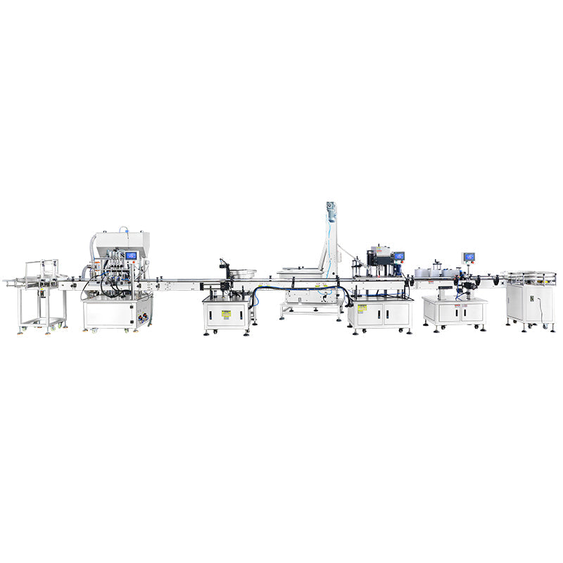 ZONESUN ZS-FAL180V2 Face Cream Packaging Production Line Filling Capping Labeling Machine Line for Cosmetic Bottle Automatic Skincare Production