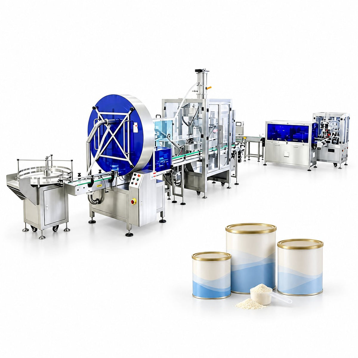 ZONESUN ZS-FAL320 Automatic Milk Powder Filling & Packaging Production Line