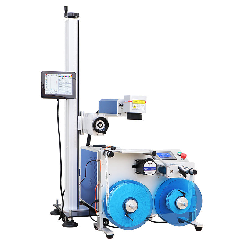 Zonesun ZS‑LMR1 Roll to Roll Label Rewinder with Laser Coding System