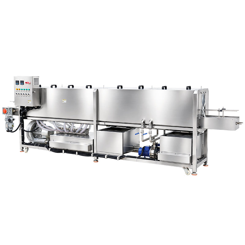 ZONESUN ZS-PM2 Kontinuierlicher Sprühtunnel-Pasteurisierer 0-98℃ für Bier-, Saftflaschen & Dosen