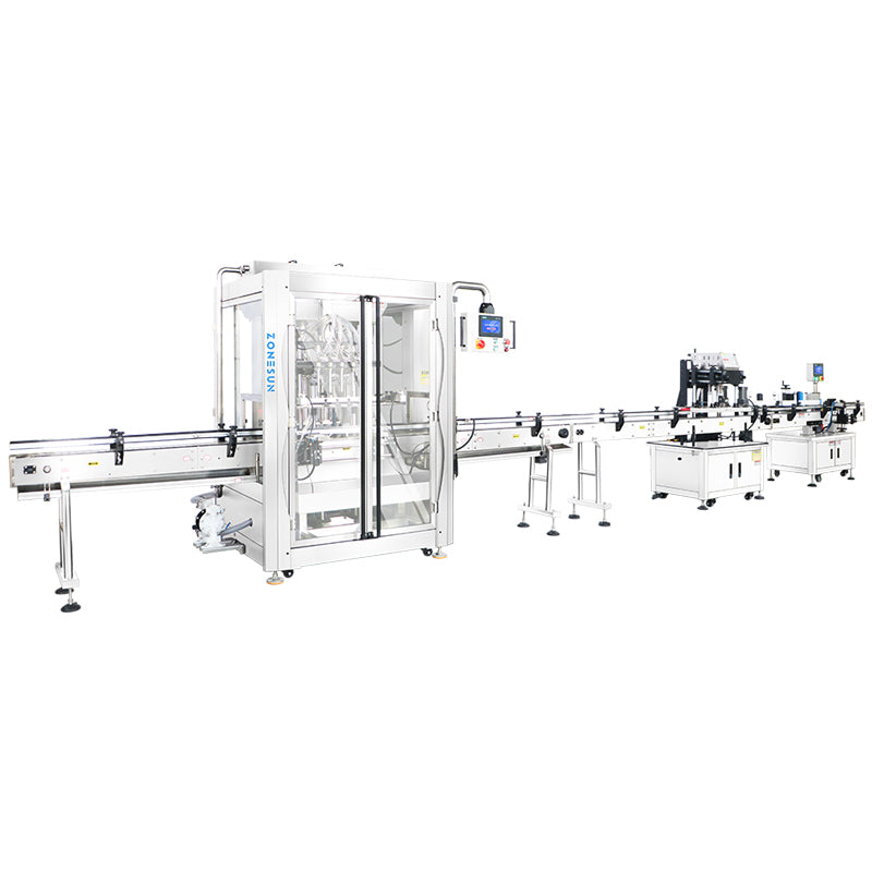Zonesun ZS‑PPCL2 Automatic Filling, Capping & Labelling Production Line