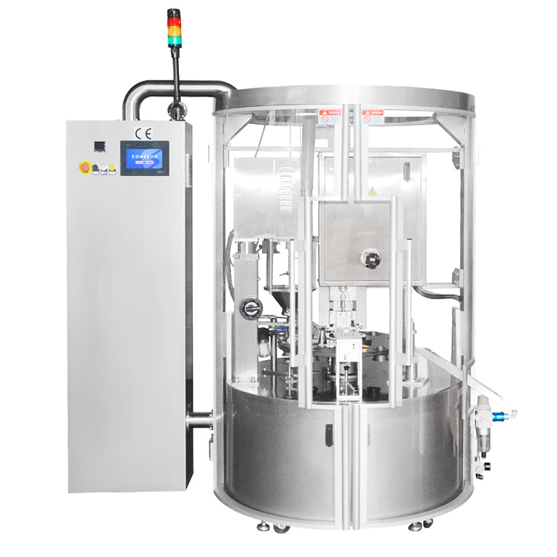 ZONESUN ZS-RKCF1 Rotary K-Cup Filling & Sealing Machine for Coffee Capsules