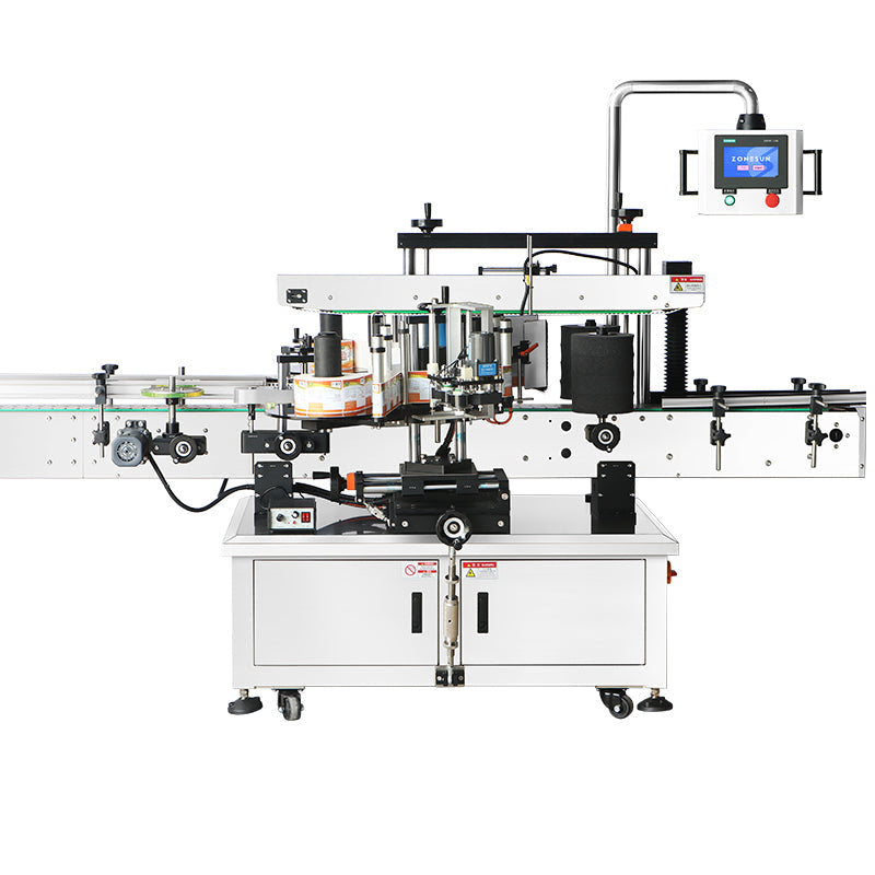Zonesun ZS‑TB600D Double‑Sided Labeling Machine for F‑Style Bottles