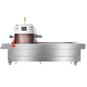 Confezionatrice sottovuoto skin termoformata automatica ZONESUN ZS-VSP100 per carne, frutti di mare e piatti pronti