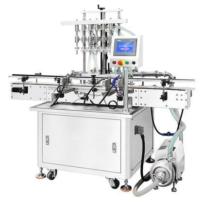 ZONESUN ZS-VTZL100 Automatic 6-Head Liquid Level Filler for Whiskey & Beverages