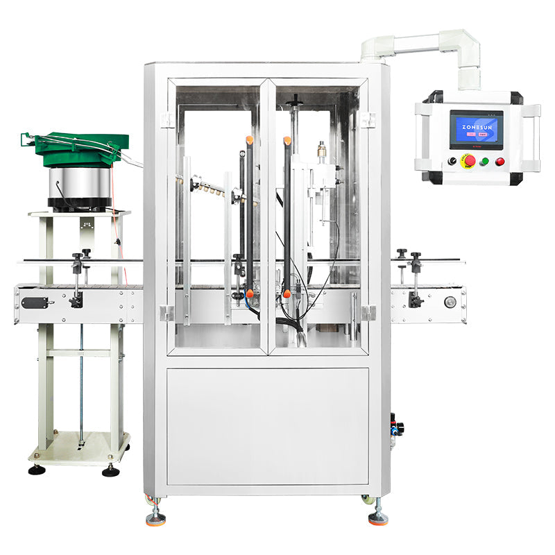 ZONESUN ZS-XG16D2 Auto Cap Pressing Machine with Dust Cover