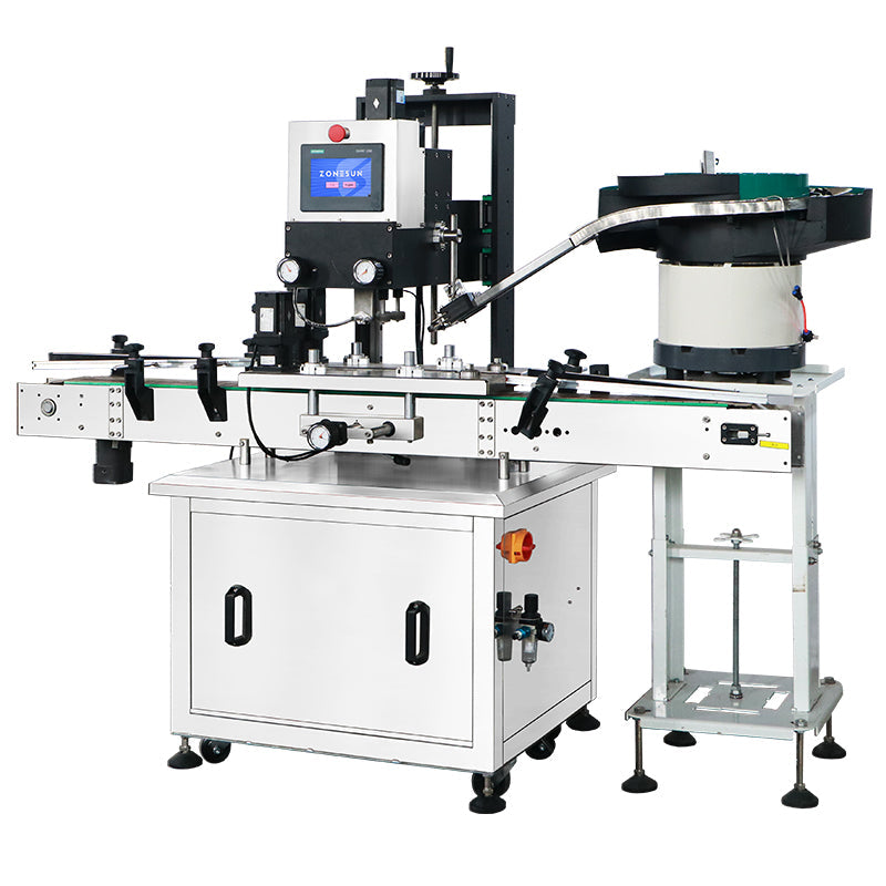 Zonesun ZS-XG440S2 Automatic Servo Capper with Dual-Track Feeder