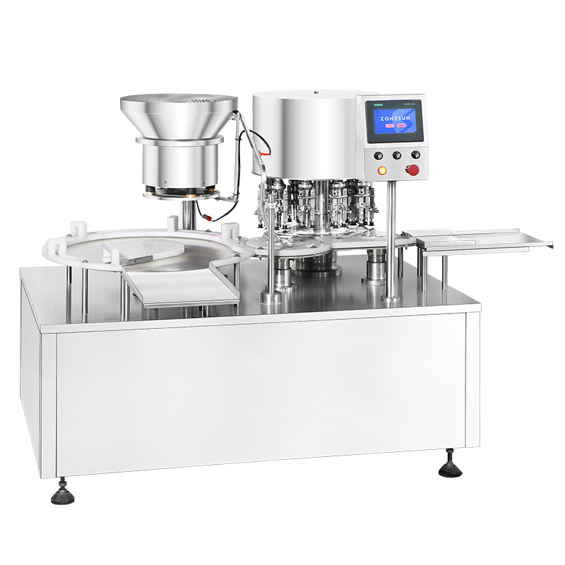 ZONESUN ZS-YG100 Automatic Rotary Vial Bottle Flip-off Caps Crimping Machine