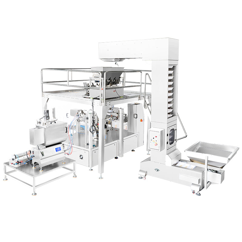 ZONESUN ZS-ZY300 Rotary Pouch Multigrain Porridge Packaging Machine for Food Granules Liquids Filling Sealing