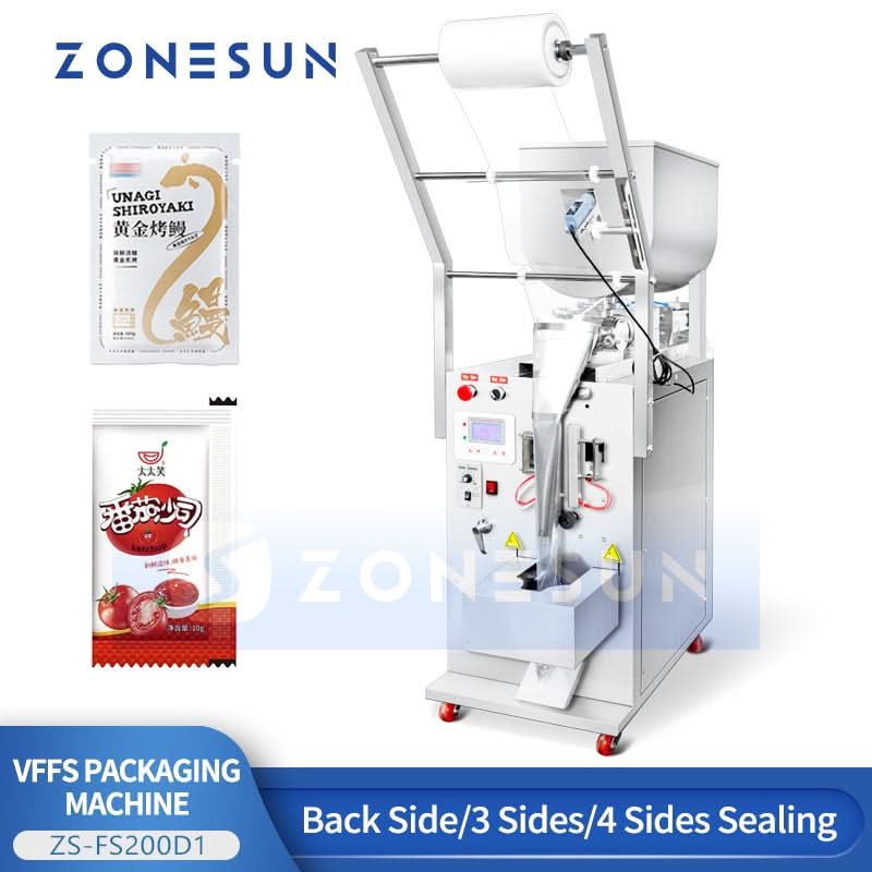 ZONESUN ZS-FS200D1 Automatic Paste & Liquid Sachet Filling Sealing Machine