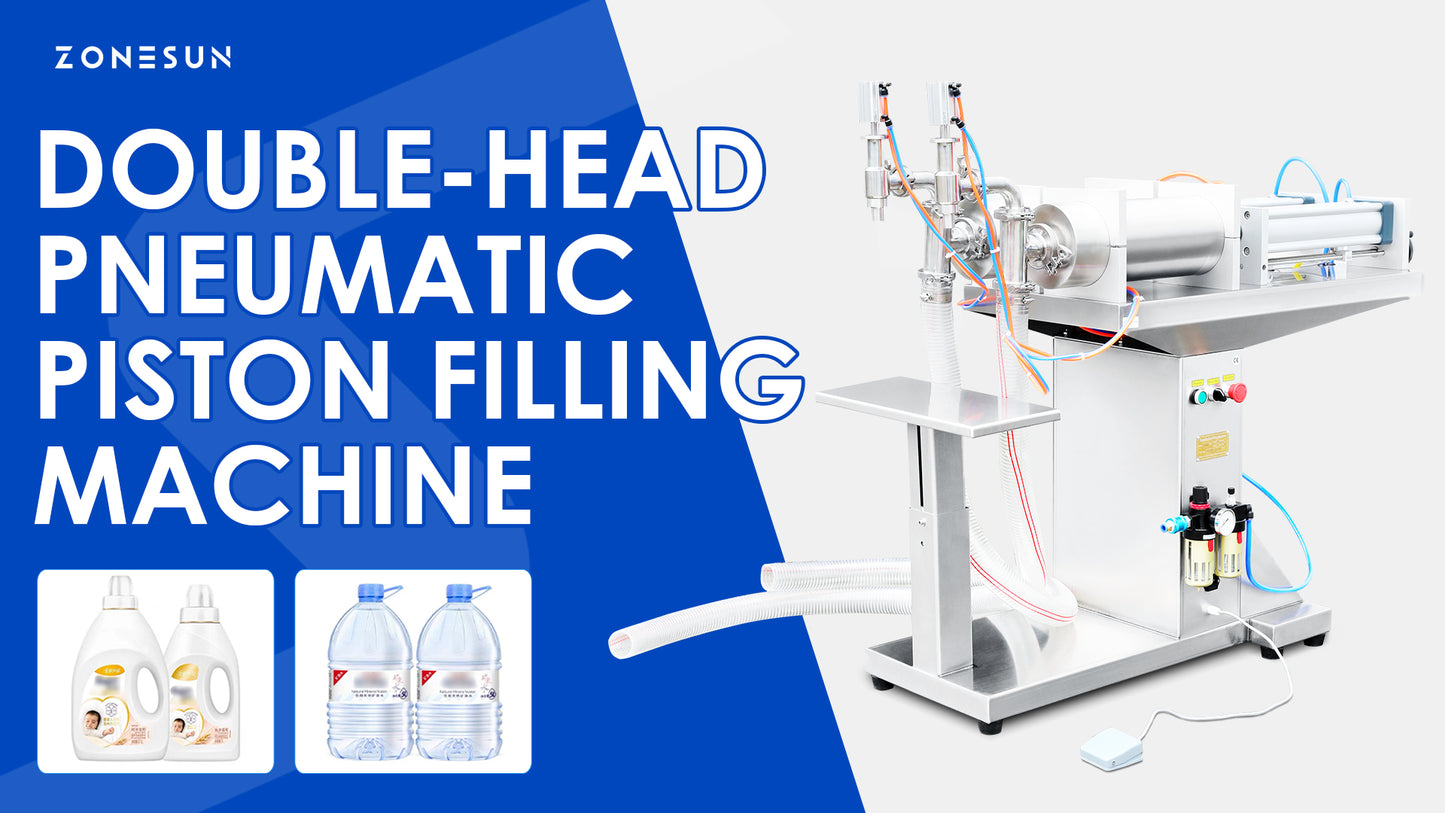 ZONESUN ZS-YTFS2 Pneumatic Dual-Nozzle Liquid Filling Machine