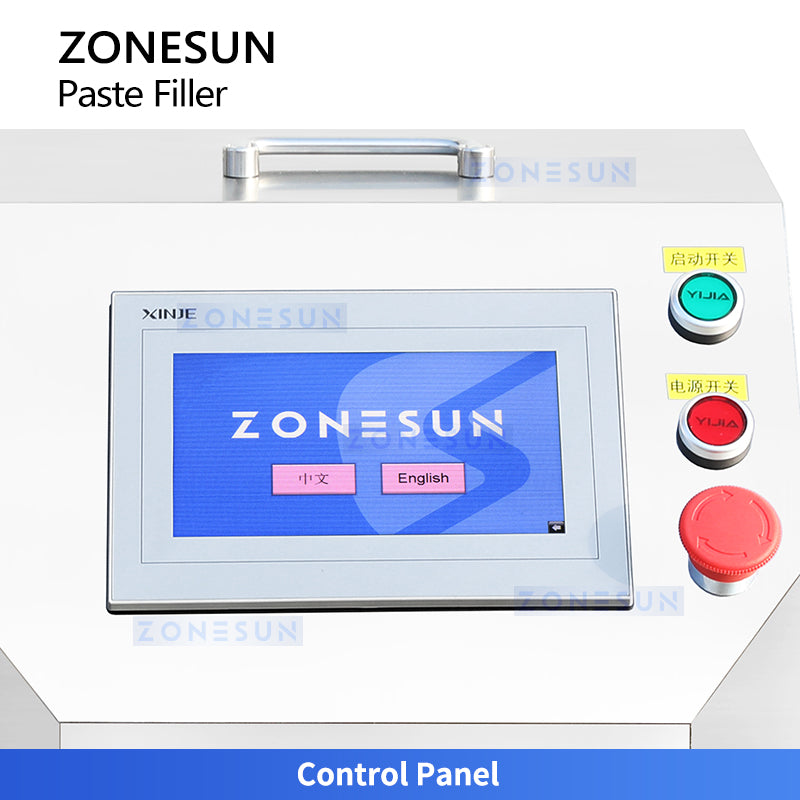 ZONESUN ZS-GPSV1 Semi-Automatic Servo Gear Pump Filling Machine with Handheld Nozzle for Viscous Liquids & Pastes
