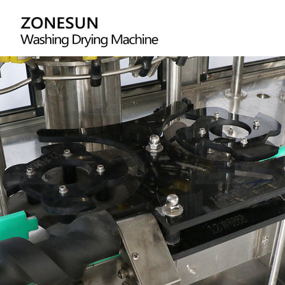 ZONESUN ZS-WB12A Full Automatic 12 Heads Bottle Washing Drying Machine