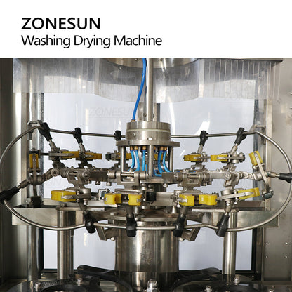 ZONESUN ZS-WB12A Full Automatic 12 Heads Bottle Washing Drying Machine