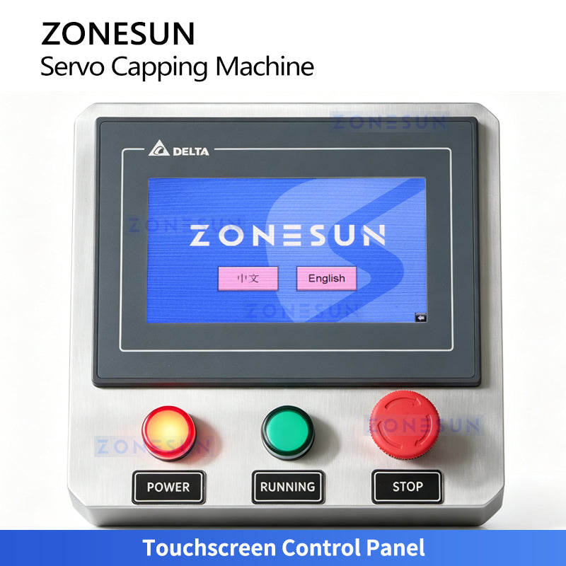 ZONESUN ZS-SVXG01 Automatic Double-Head Servo Screw Capping Machine for Sauce Jars & Bottles