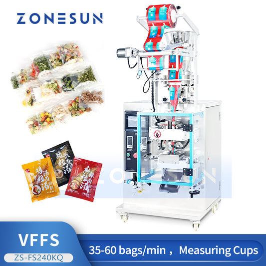 ZONESUN ZS-FS240KQ Automatic Granule Sachet Packing Machine for Sugar, Seeds, Spices