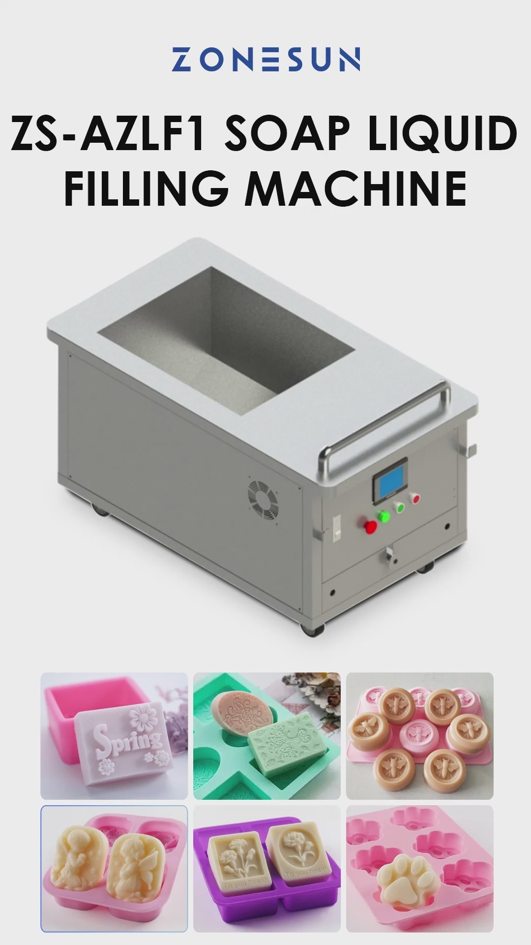 ZONESUN ZS‑AZLF1 Liquid Soap Filling Machine for Viscous Products Efficiency