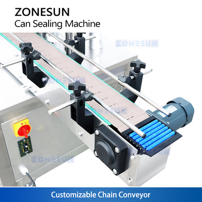 ZONESUN ZS-AFK300  Automatic Can Sealing Machine for Aluminum, Paper & Plastic Cans