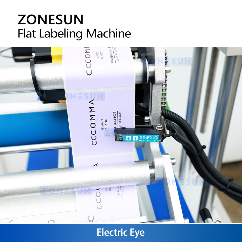 ZONESUN ZS-TB150PB Automatic Flat Surface Labeling Machine for Bags  Boxes & Pouch Applicator