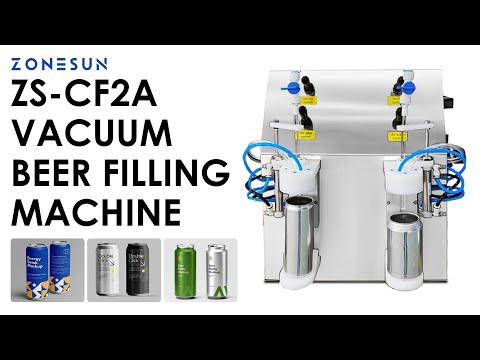 ZONESUN ZS-CF2A Vacuum Beer Filling Machine for Carbonated Drinks & Craft Breweries