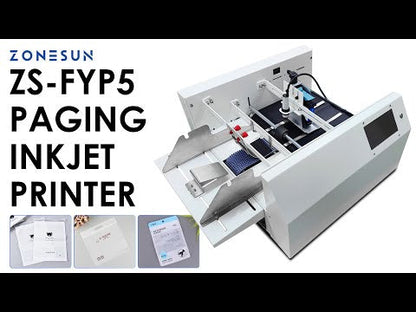 ZONESUN ZS-FYP5 Automatic Paging Coding Machine Flat Bags Cards Inkjet Coding Printer