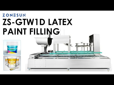 ZONESUN ZS-GTW1D Automatic Industrial Latex Paint and Coating Filling Machine 1–30L