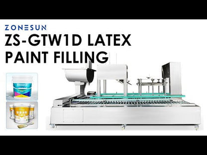 ZONESUN ZS-GTW1D Automatic Industrial Latex Paint and Coating Filling Machine 1–30L