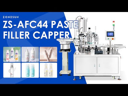 Zonesun ZS-AFC44 Automatic Airless Pump Bottle Filling and Capping Machine