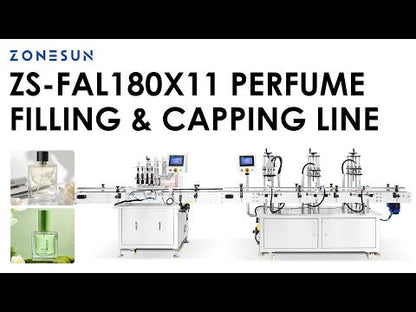 ZONESUN ZS-FAL180X11 Perfume Bottle Filling Capping Production Line Cosmetic Liquid Filling Equipment
