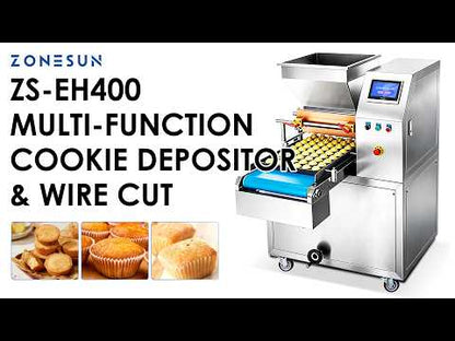 ZONESUN ZS-EH400 Commercial Cookie & Cake Depositing Machine for Bakery & Food Factory