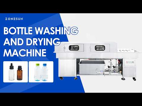 ZONESUN ZS-WB17 Automatic Bottle Washing & Drying Machine (48-Head High-Speed Bottle Cleaner)