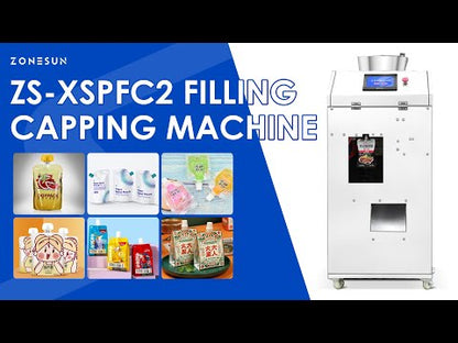 Zonesun ZS‑XSPFC2 Compact Spout Pouch Filling and Capping Machine