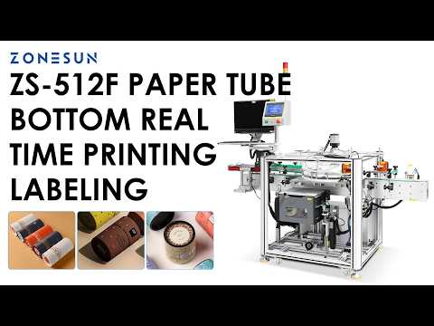 ZONESUN ZS-512F Automatic Bottom Labeling Machine with Real-Time Printing and RFID Verification