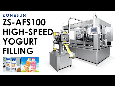 ZONESUN ZS-AFS100 Automatic  Beverage Filling and Sealing Machine for Dairy Bottles