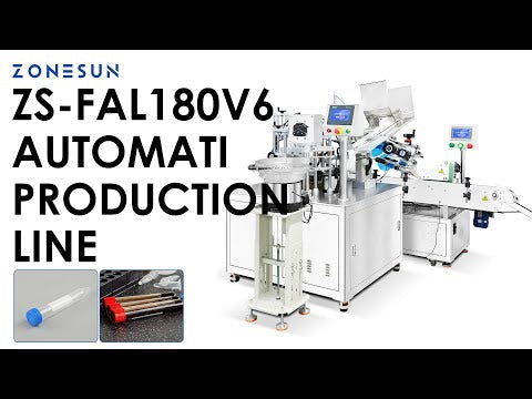 ZONESUN ZS-FAL180V6 Automatic Glass Test Tube Filling &Packaging Monoblock Machine