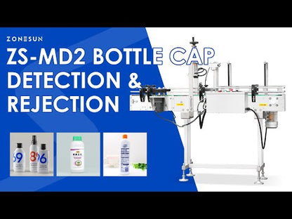 ZONESUN ZS-MD2 Automatic Cap Detection Machine for Tilted Cap Loose Cap & Foil Liner Inspection System