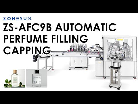 ZONESUN ZS-AFC9B Automatic Perfume Filling Capping Crimping Production Line