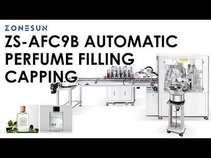 ZONESUN ZS-AFC9B Automatic Perfume Filling Capping Crimping Production Line