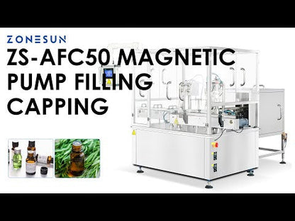 ZONESUN ZS-AFC50 Automatic Dropper Bottle Serums Liquid Filling and Capping Machine Monoblock