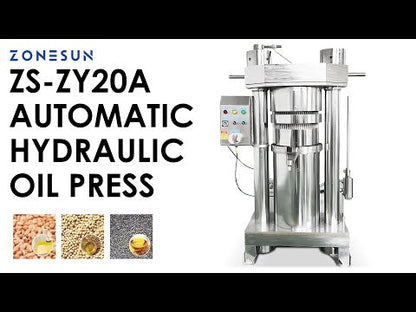 ZONESUN ZS-ZY20A Industrial Hydraulic Olive Oil Pressing Machine for Peanut, Coconut & Seed Oils