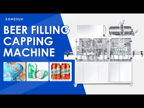 Zonesun ZS-CBFS4 Beer Can Filling & Seaming Machine for Small and Medium Breweries