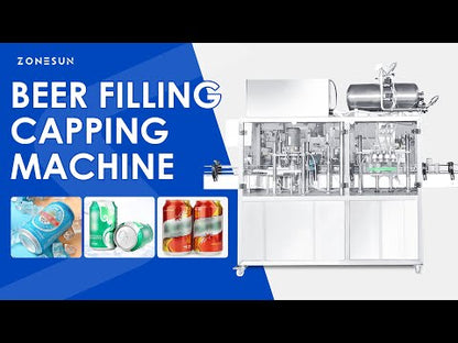 Zonesun ZS-CBFS4 Beer Can Filling & Seaming Machine for Small and Medium Breweries