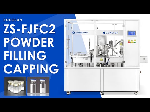 Zonesun ZS-FJFC2 Automatic Dual‑Station Powder Vial Filling &Capping Machine