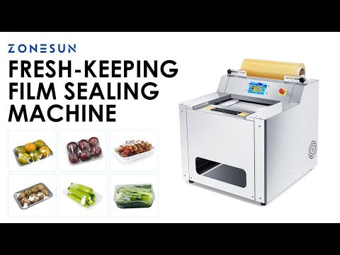 ZONESUN ZS-BXFS700 Automatic Tray Wrapper for Fresh Produce Packaging Efficiency