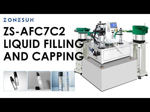 ZONESUN ZS-AFC7C2 Automatic Small Bottle Filling and Capping Machine For Cosmetic Lab Machinery