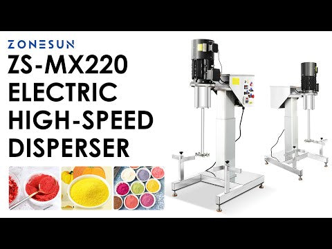ZONESUN ZS‑MX220 Electric Lifting Disperser Mixer Mixing & Dispersion Solution for Production