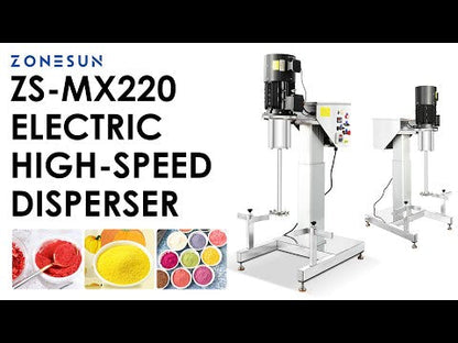 ZONESUN ZS‑MX220 Electric Lifting Disperser Mixer Mixing & Dispersion Solution for Production